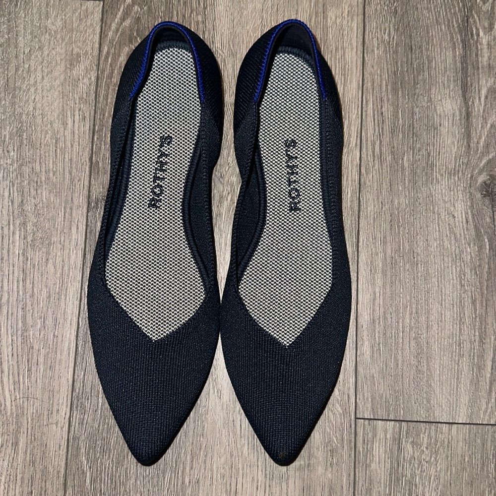 Rothy’s The Point Ballet Flat - Size 7.5 - Navy